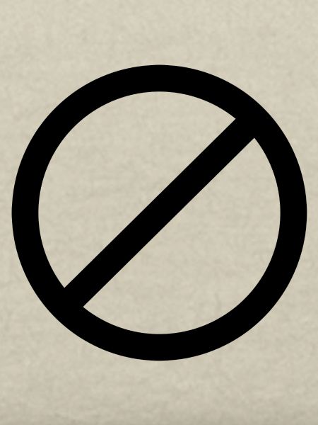 Not Allowed Sign
