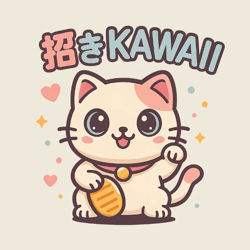 Kawaii Cat Invitation Luck