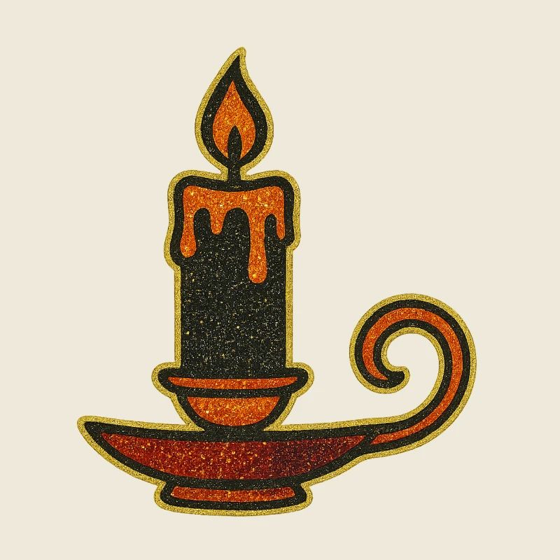 Flammendes Öllampen-Design