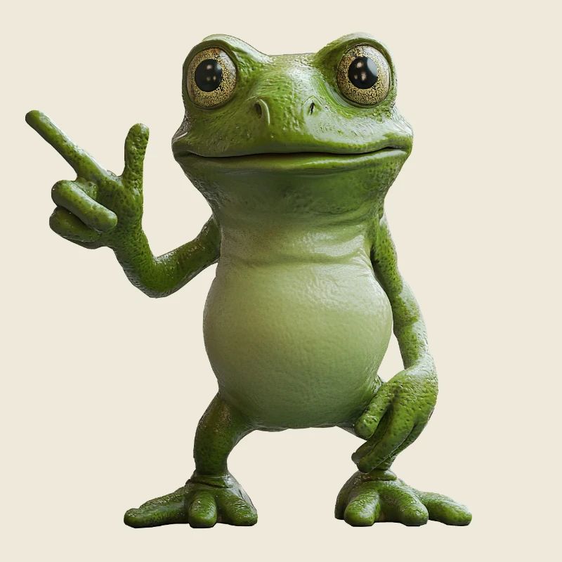 Motif de signe de paix de grenouille, panneau indicateur directionnel