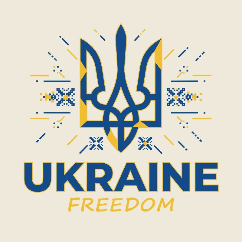 Ukraine Freedom Trident Emblem