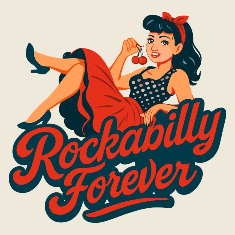 Rockabilly Forever Pin-up Graphique