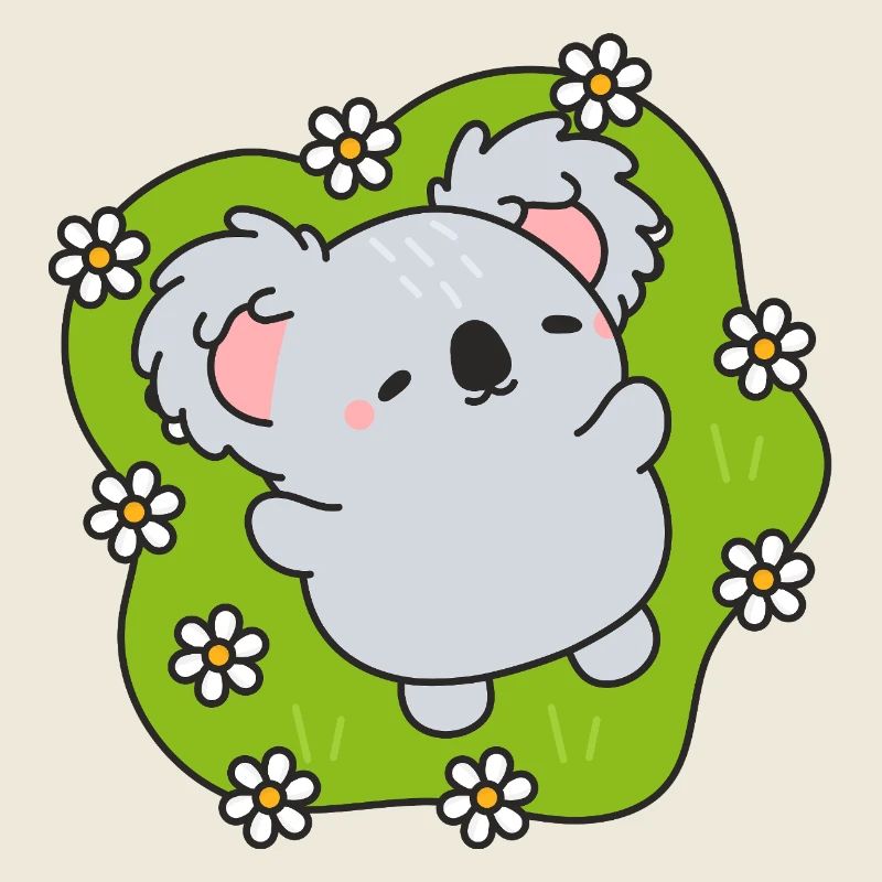 Traumhaft blühender Koala