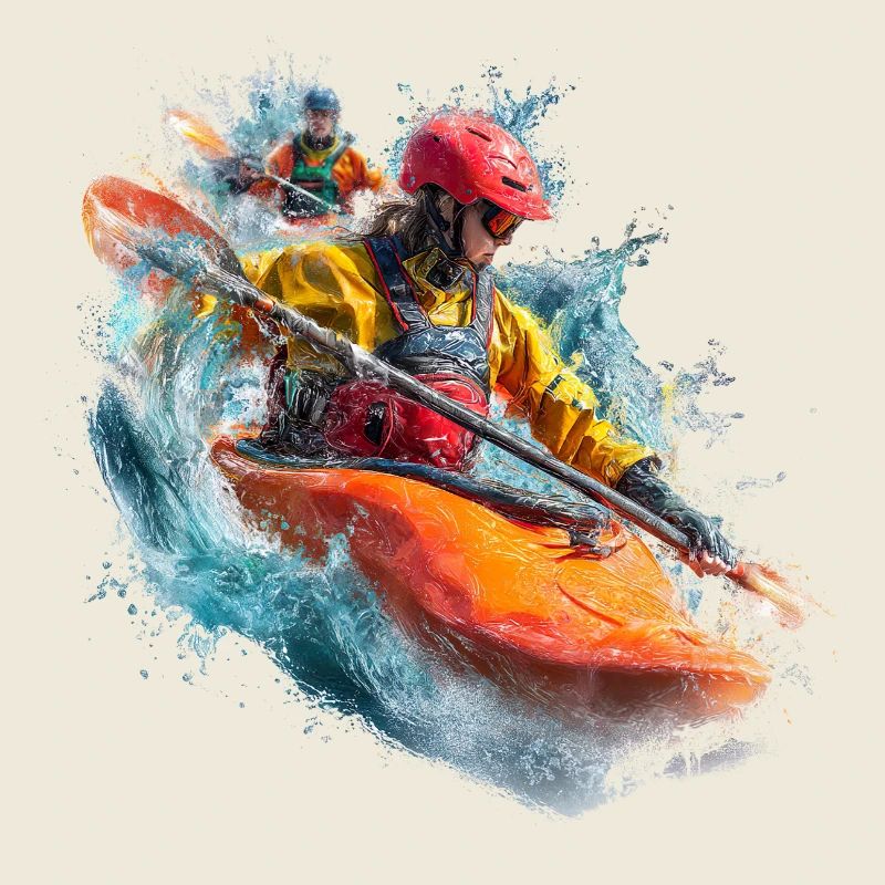 Wildwasser Kajak Action Splash