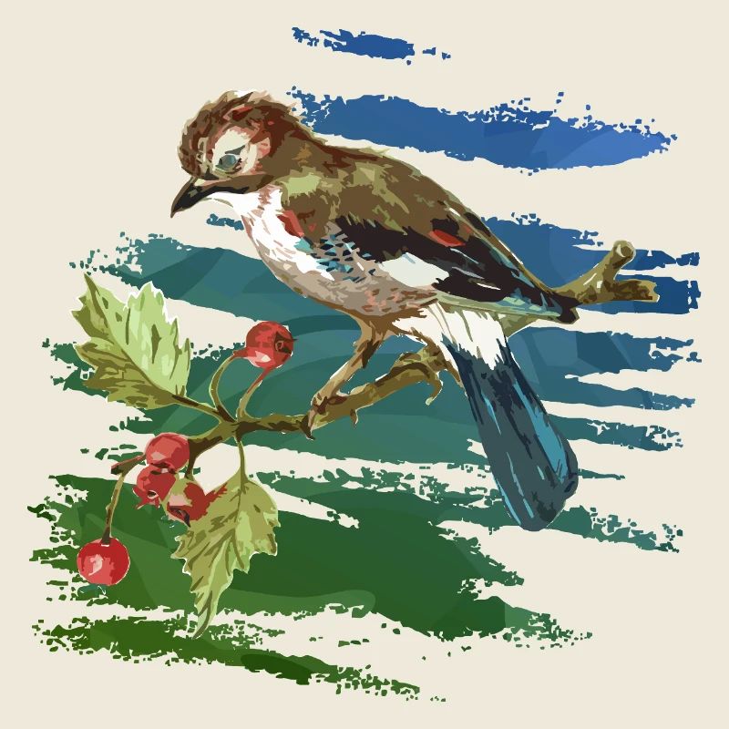 Bunter Vogel
