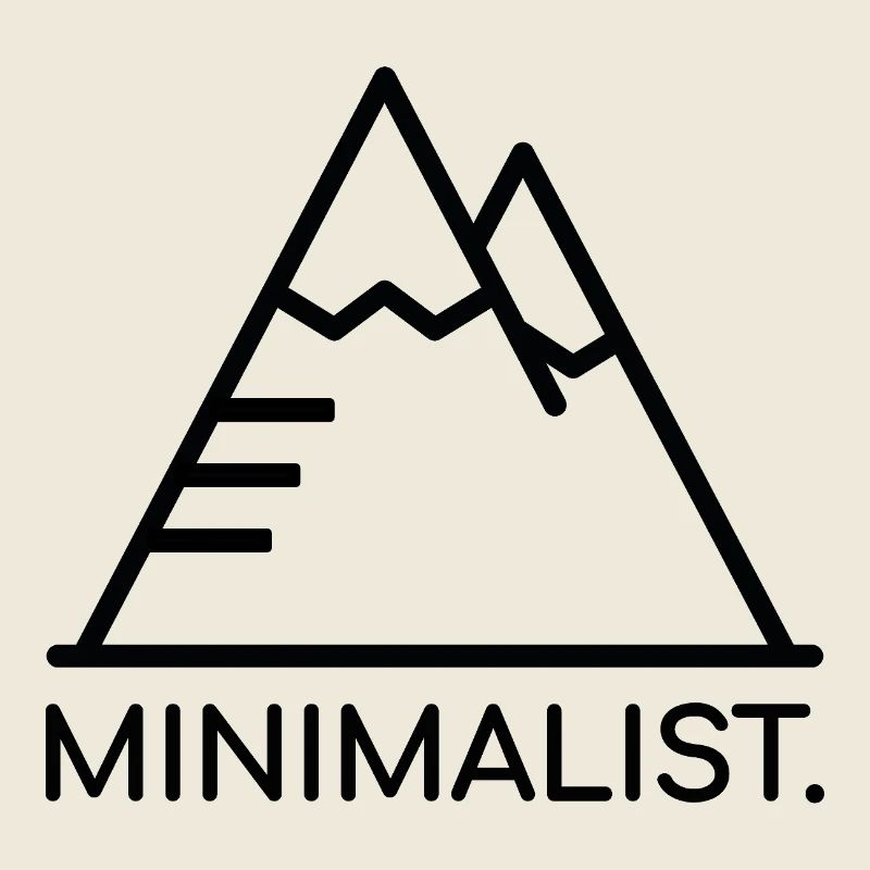 MINIMALIST. SCHWARZER BERG
