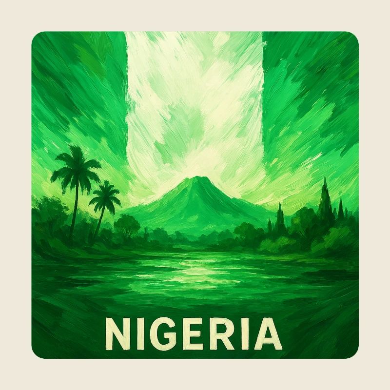Nigeria Landscape Flags Design