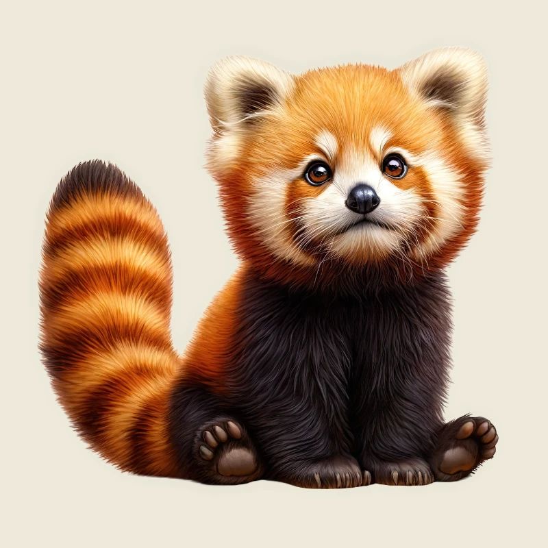 Panda Roux Peluche Adorable
