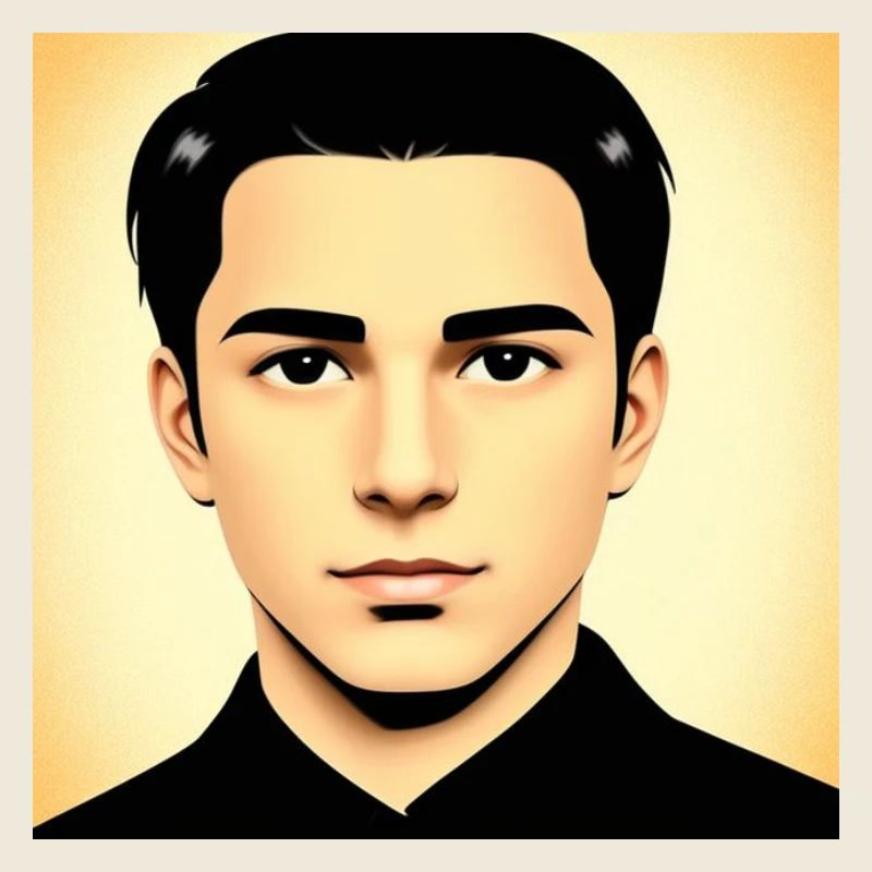 Portrait vectoriel Pop-Art Moderne