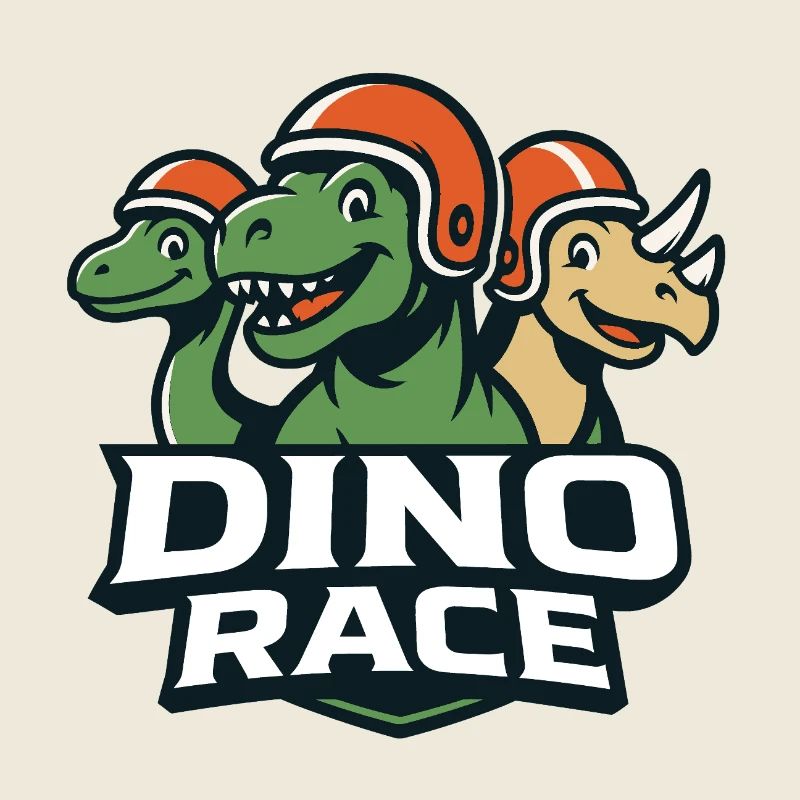 Logo Course de Dinosaure DinoRace