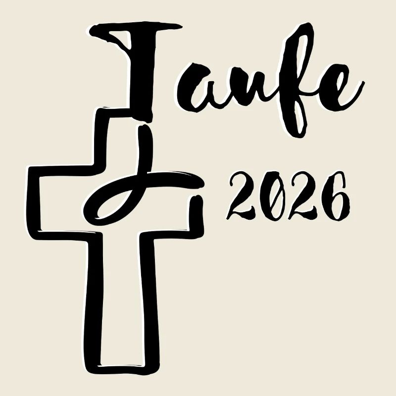 Baptême 2026 Croix avec trempette de poisson
