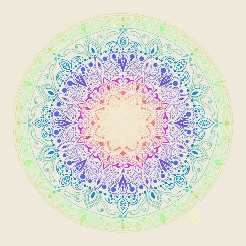 Regenbogen Mandala Fusion