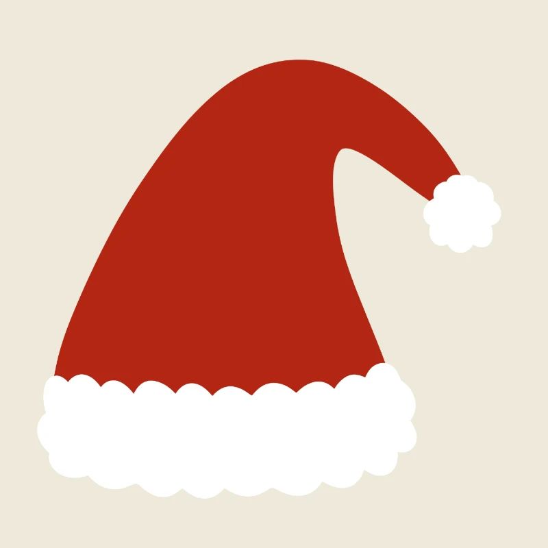 Chapeau de Père Noël rouge avec bordure en fourrure