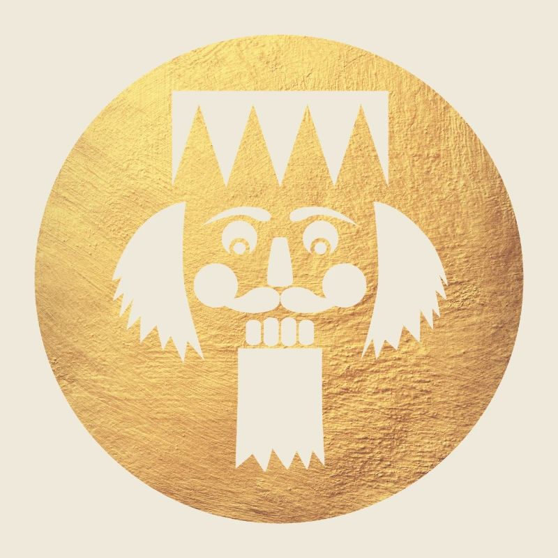 Kreis Nussknacker Gold Weihnachten Xmas Deko