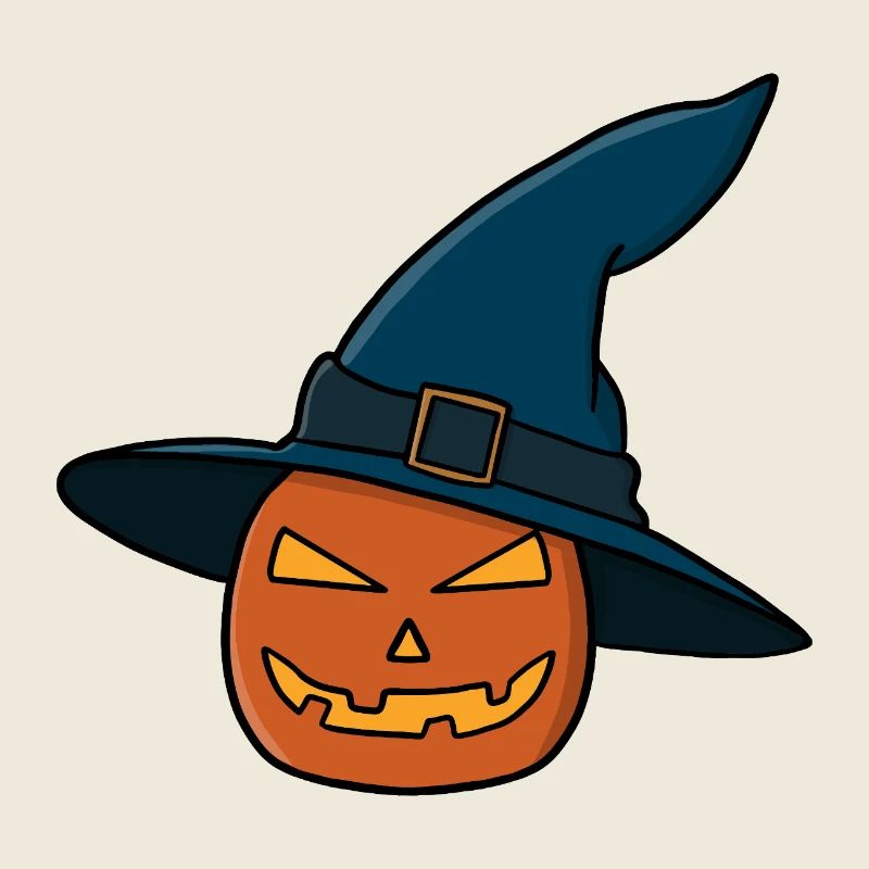 Chapeau de sorcière citrouille Jack O lanterne