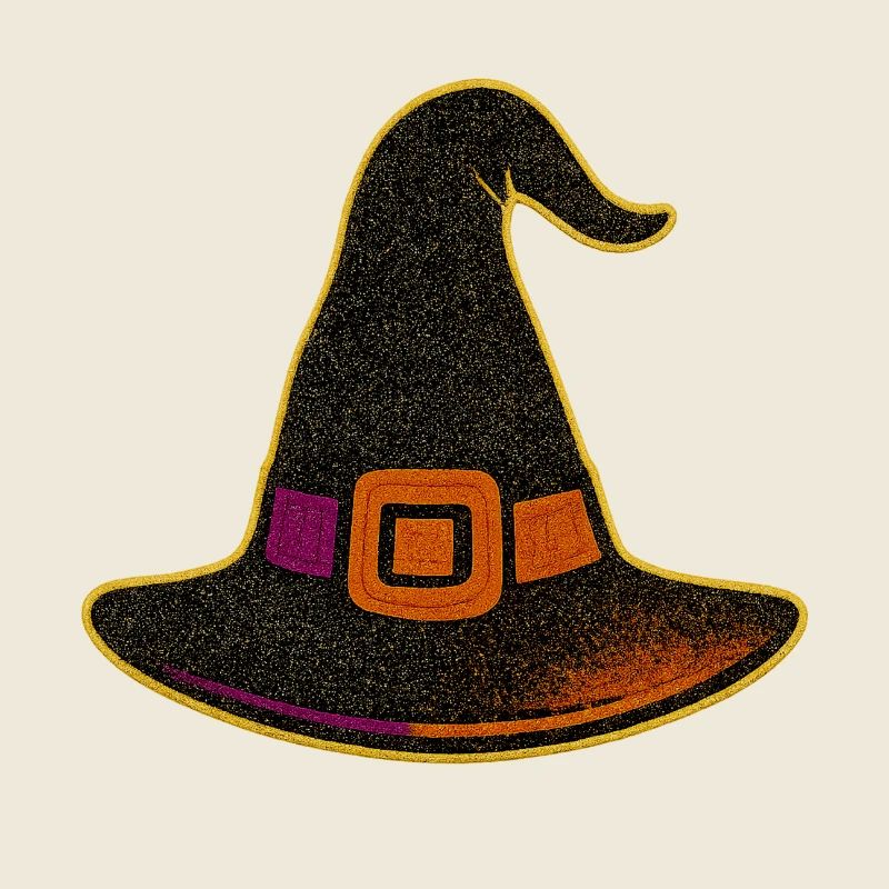 Funkelnder Hexenhut Glitter