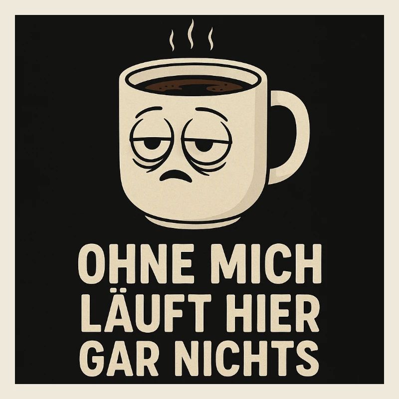 Nothing works here without me – Funny coffee