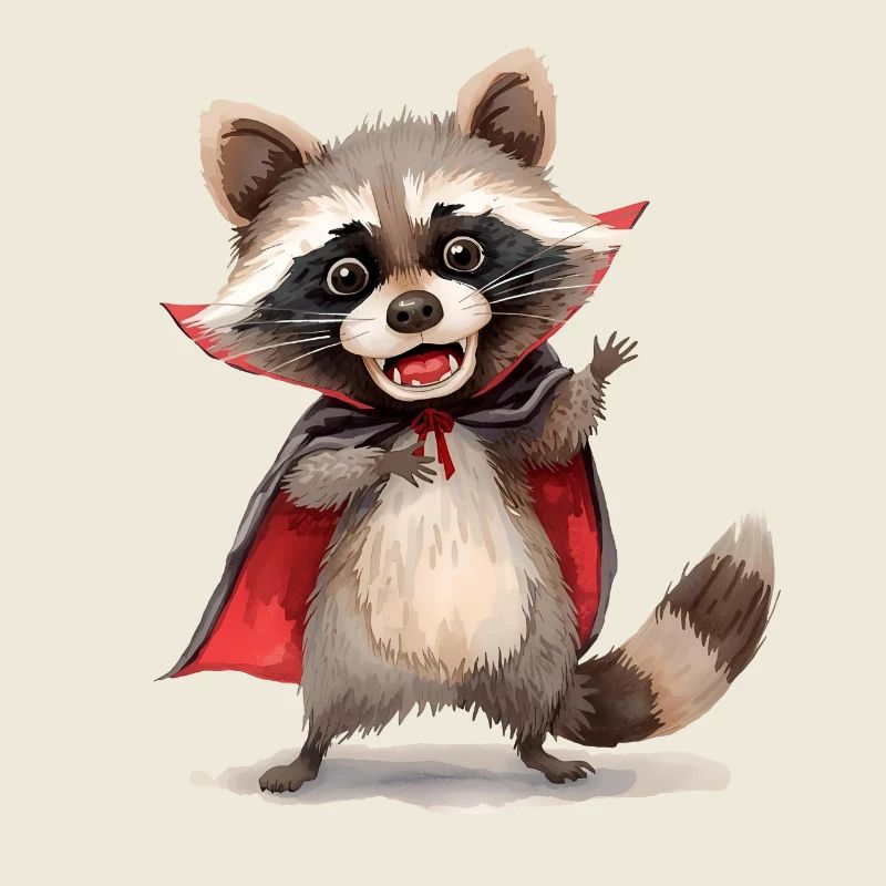Funny Dracula Raccoon – Halloween Design