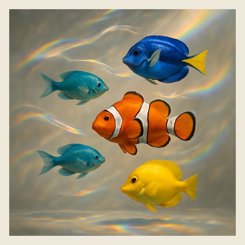 Fische schwimmen