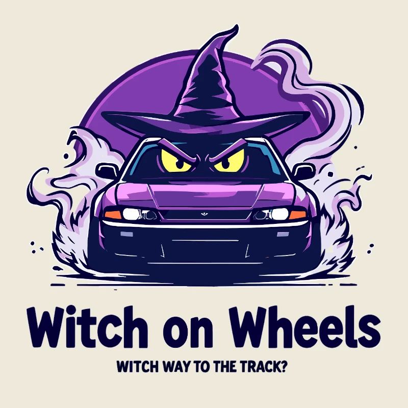 Logo de la sorcière sur roues
