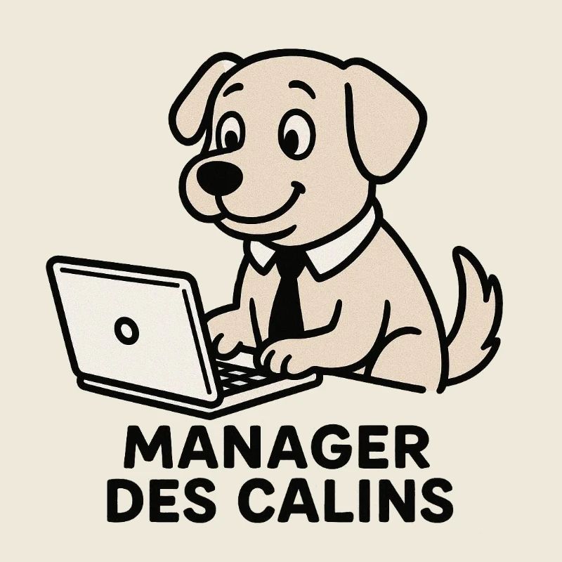 Hundemanager kuschelt
