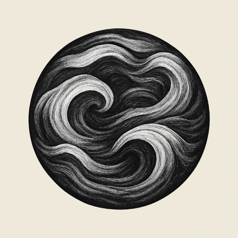 Tourbillon Noir et Blanc