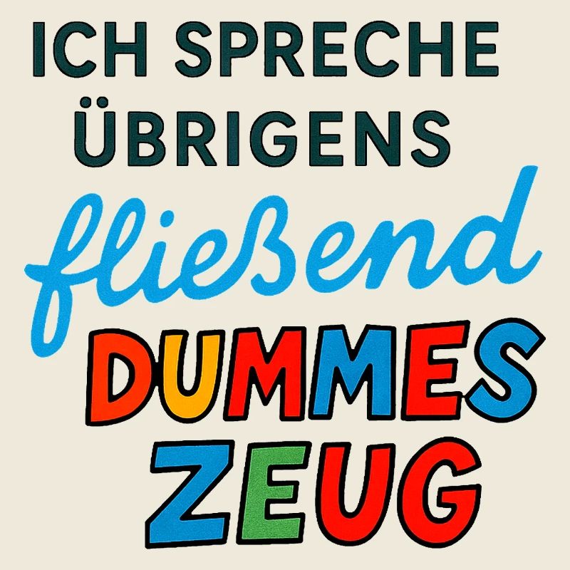 Dummes Zeug – Lustiges Spruchdesign