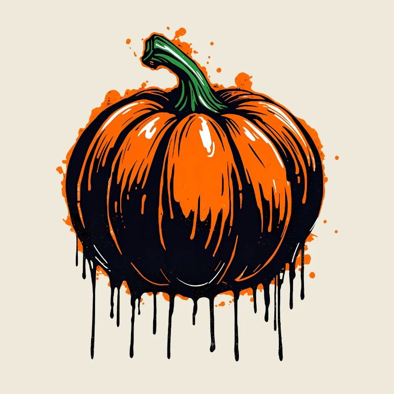 Citrouille graffiti - Spooky Halloween Design