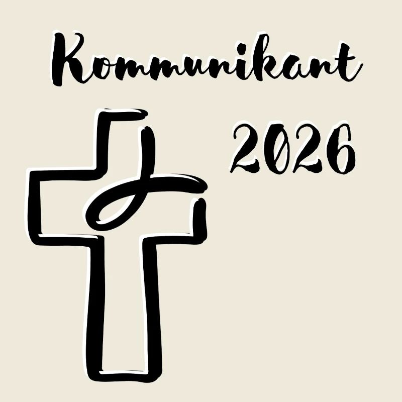 Communiant 2026 Première Communion Poisson-Croix