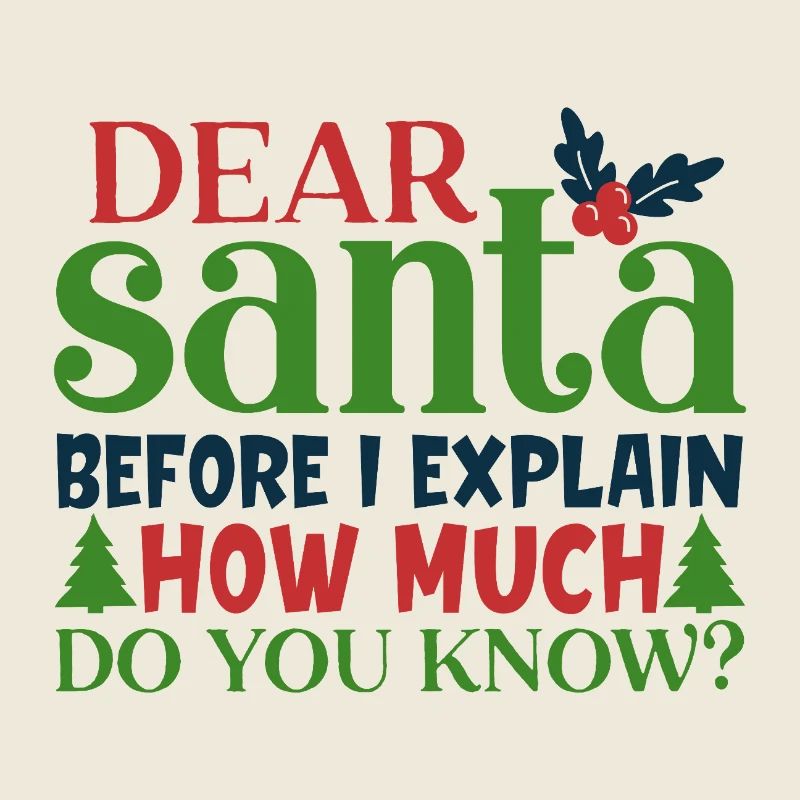 Cher Père Noël avant que j’explique Citation amusante
