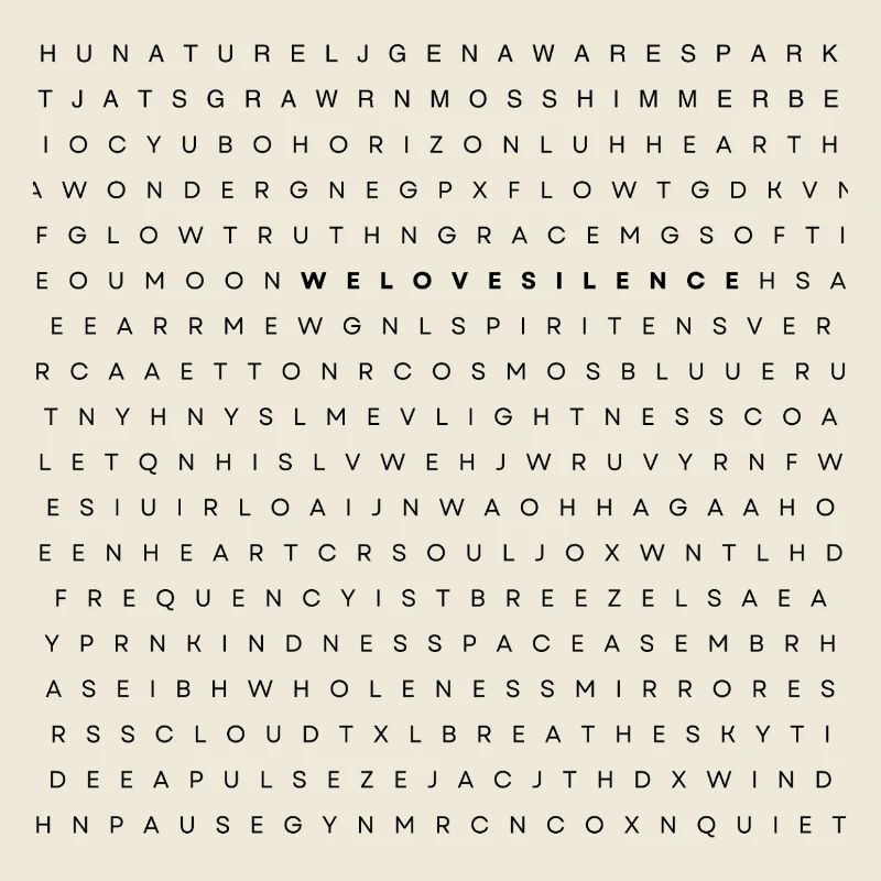 we love silence