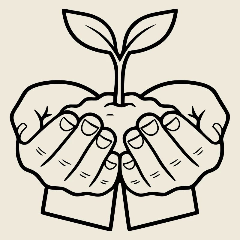 Plante dans les mains | Croissance et espoir