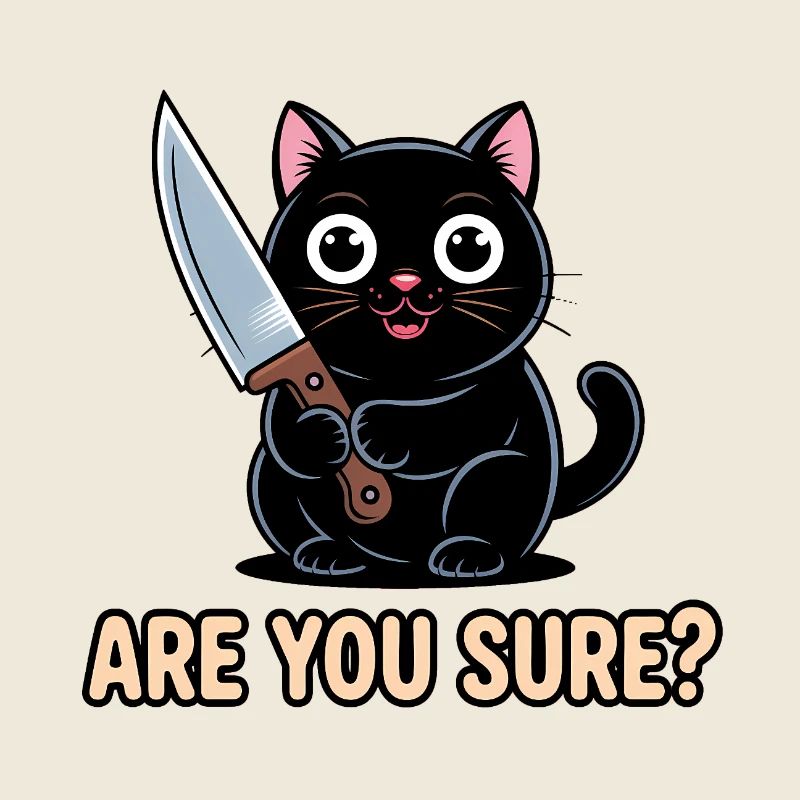 Êtes-vous sûr ? - T-shirt drôle de chat