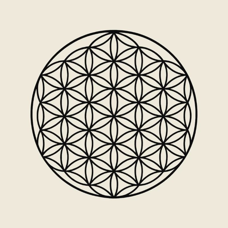 Conception de cercle de fleur de vie