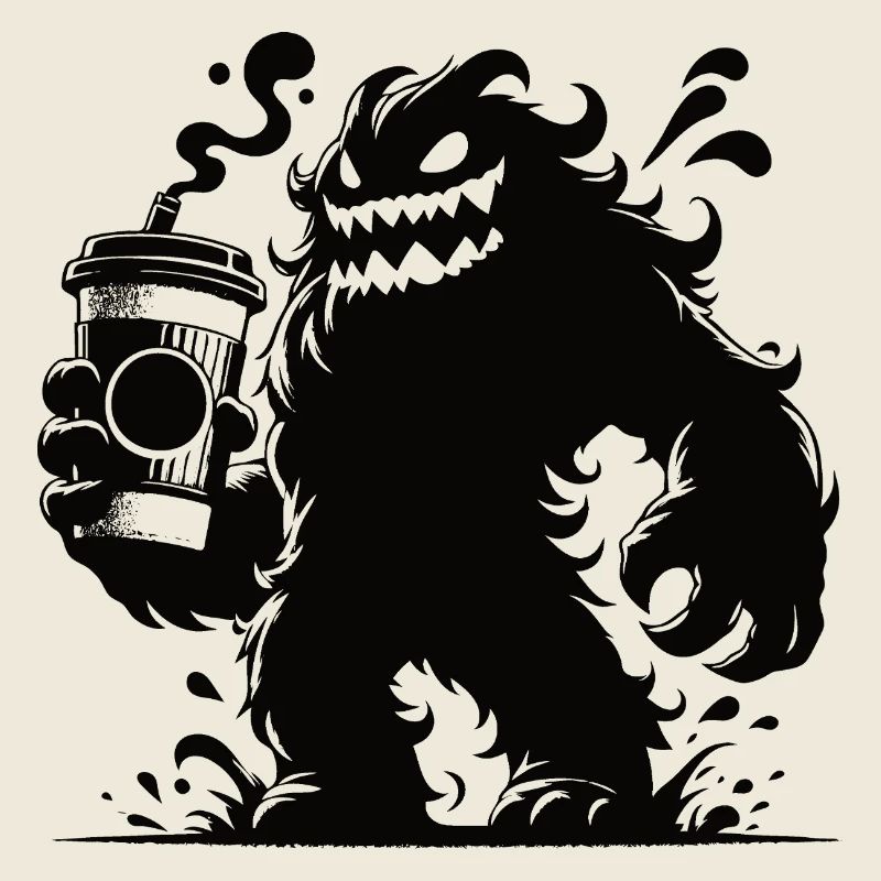 Drôle de café monstre bande dessinée