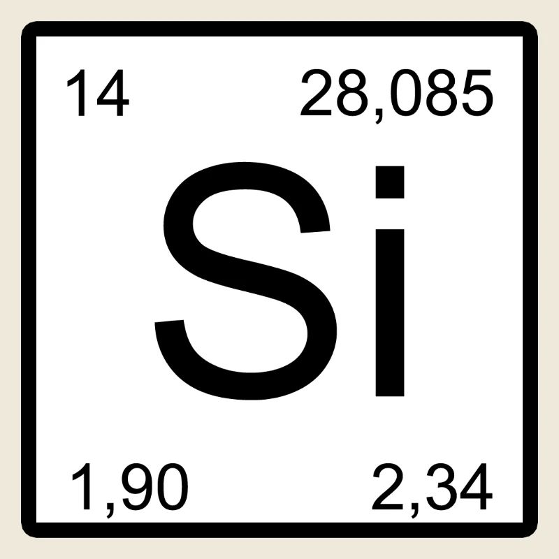 Si Silizium Symbol Art