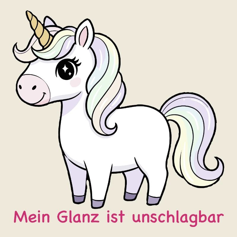 Pastell Einhorn Glanz