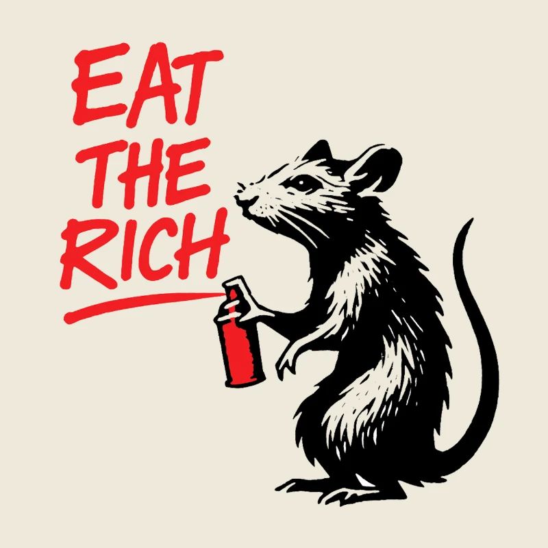 Eat the Rich Rat with Spray Can