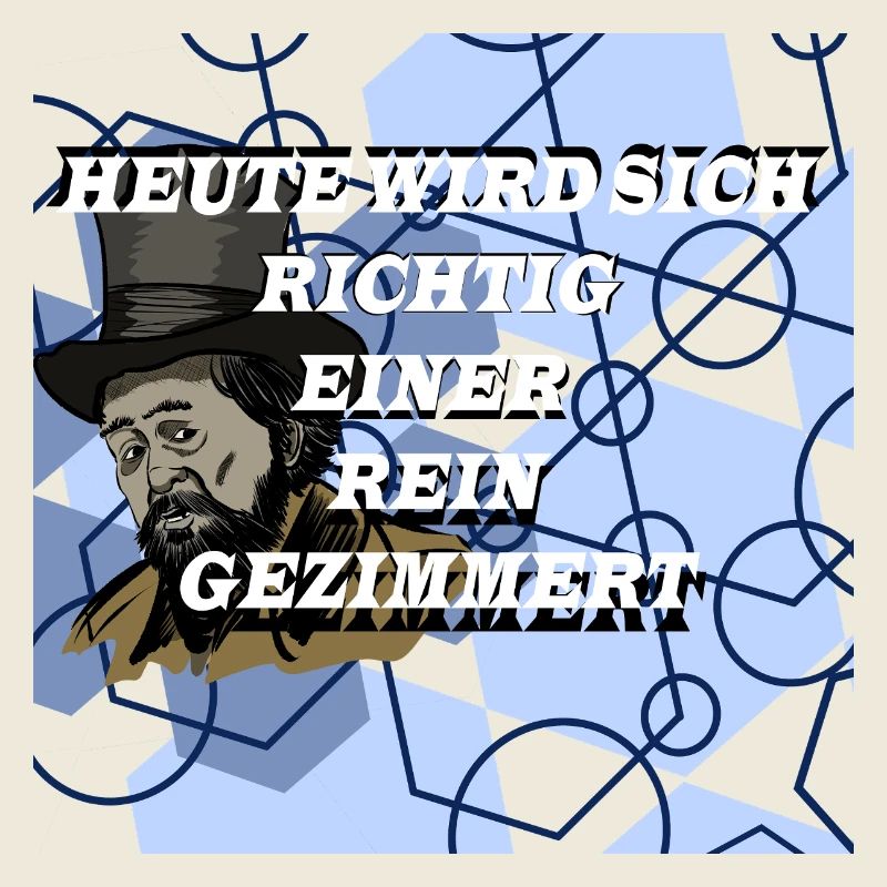 Historischer Mann im Geometrie Muster