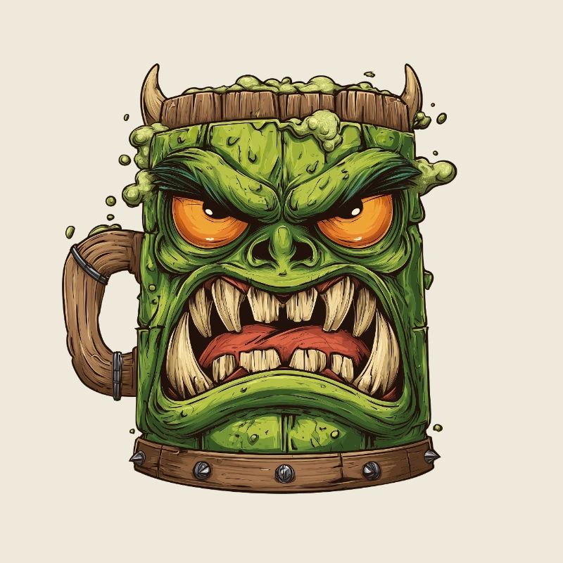 Mug Gobelin vert féroce