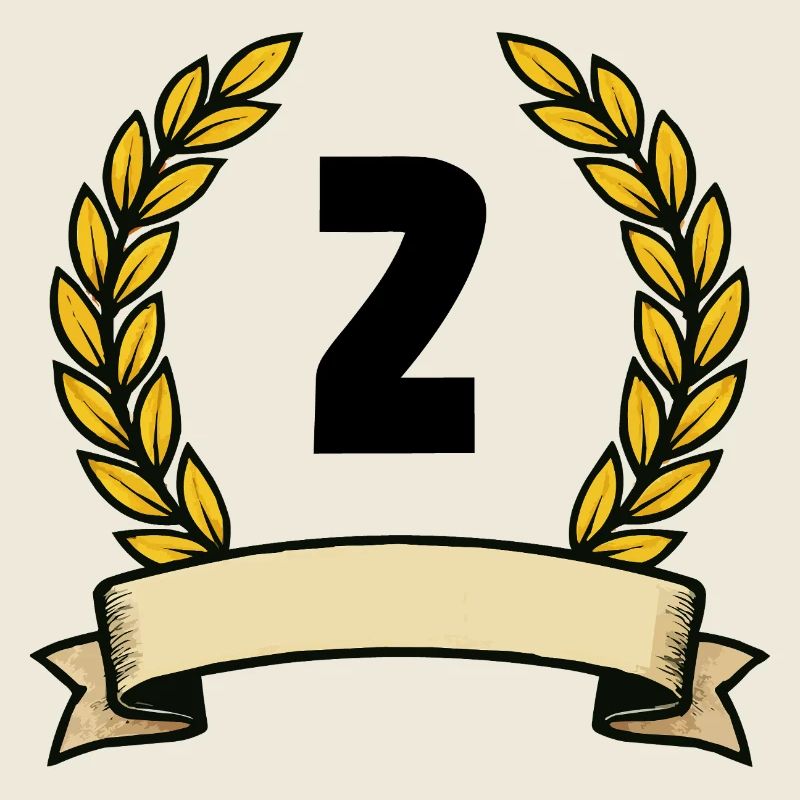 Couronne de laurier Emblème Bannière 2