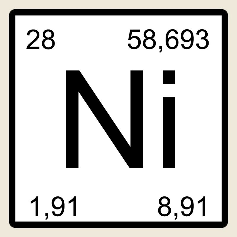 Carré symbole de nickel