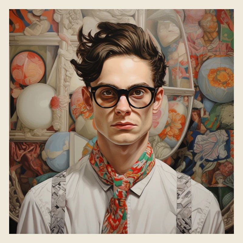 Portrait Nerd Chic avec une touche rétro