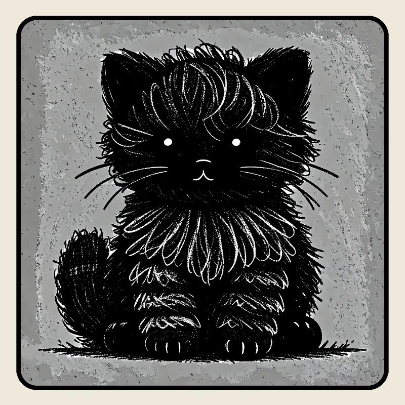 Chat flou (Monochrome)