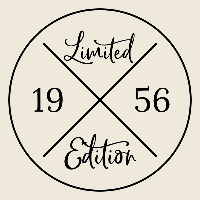 Limited edition 1956 - 70. Geburtstag Geschenk