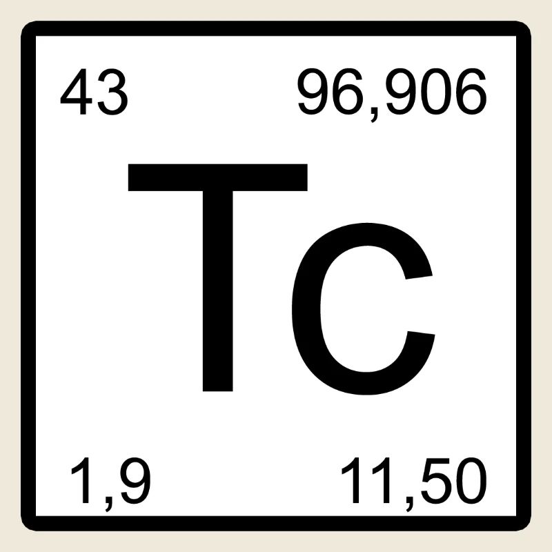 Graphique du tableau périodique du technétium
