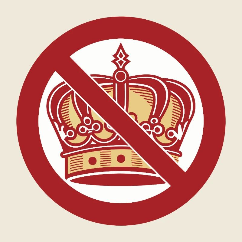 No Kings Movement No Kings with King Crown