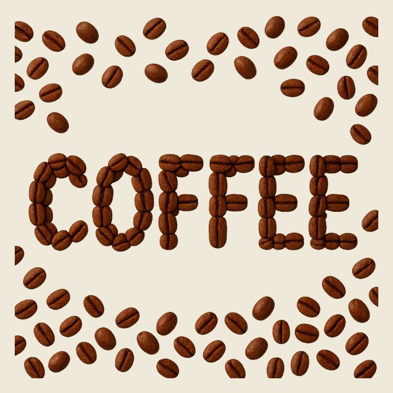 Grains de café Word Design