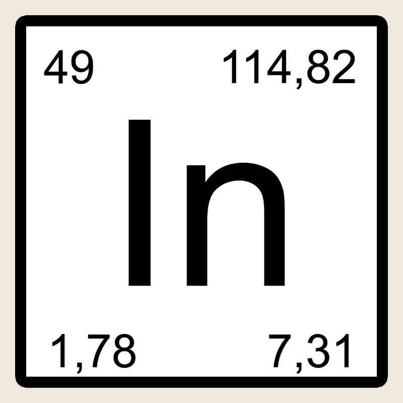 Typographie à éléments minimes de l’Indium
