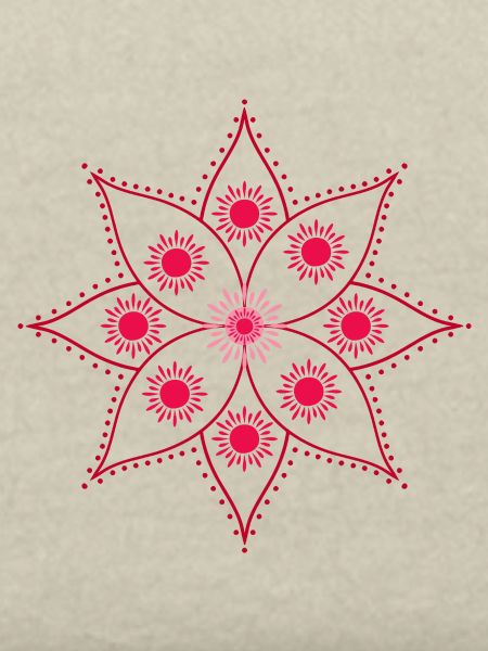 Mandala-Rosette Intensives Rosa
